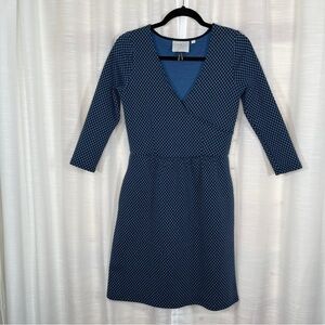 Anthropologie Maeve blue midi dress